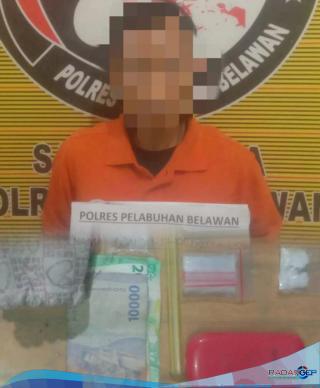 Sat Narkoba Polres Pelabuhan Belawan Tangkap Pengedar Narkoba di Jalan Platina Raya